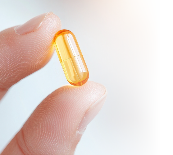 Hand holding Capsule